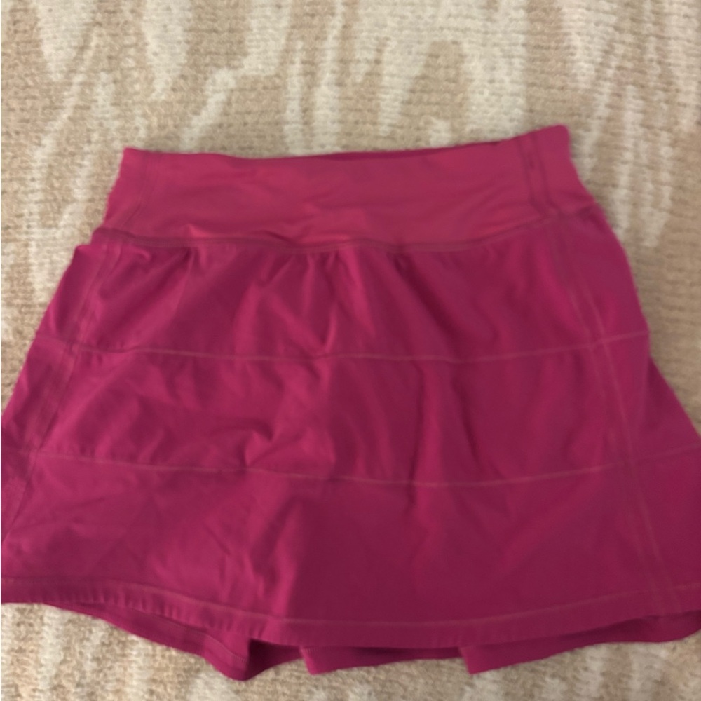 lululemon raspberry pace rival skirt size 2